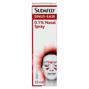 Sudafed Sinus-Ease 0.1% Nasal Spray 15ml