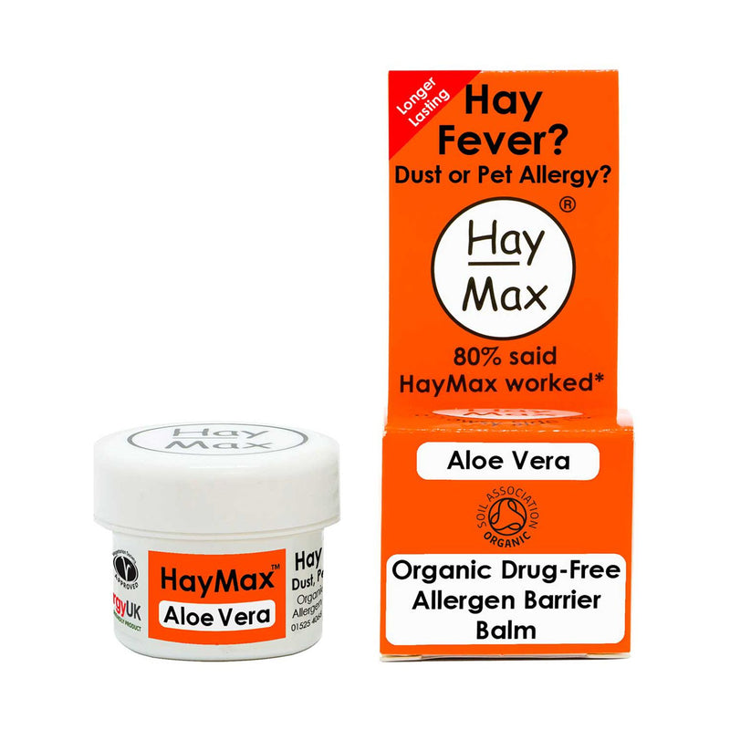 HayMax Aloe Vera organic barrier balm 5ml, imported from the UK