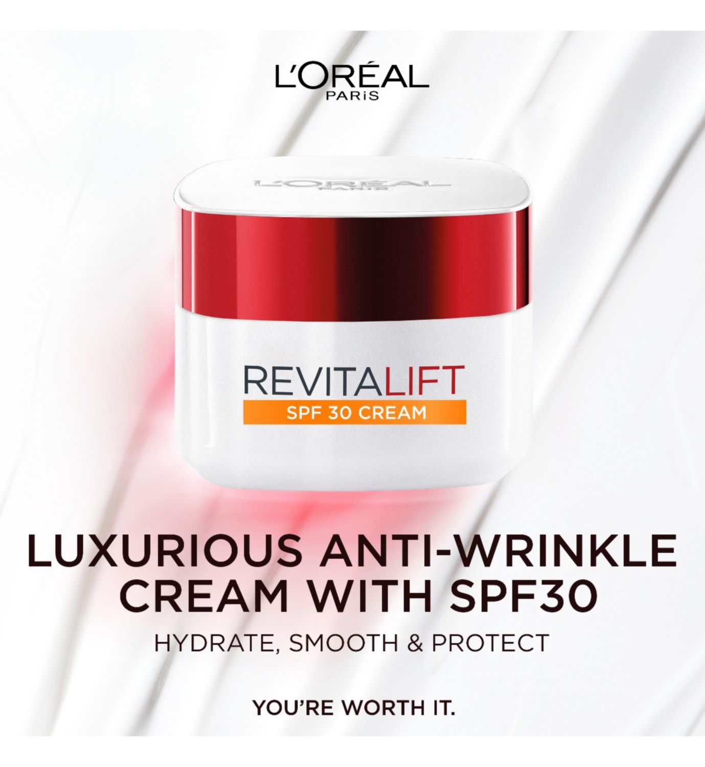 كريم النهار المرطب L'Oréal Paris Revitalift بعامل حماية 30 بسعة 50 مل (علامة تجارية بريطانية)