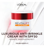 كريم النهار المرطب L'Oréal Paris Revitalift بعامل حماية 30 بسعة 50 مل (علامة تجارية بريطانية)