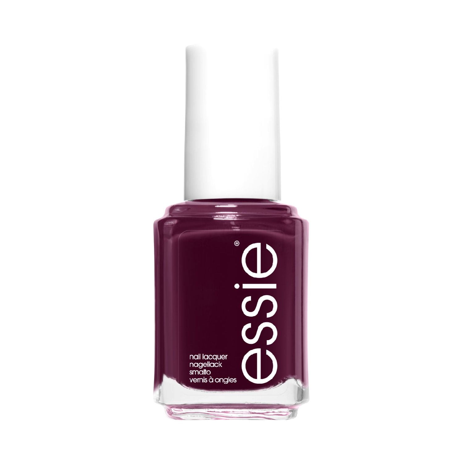 Essie Bahama Mama nail polish deep plum shade, imported from the UK