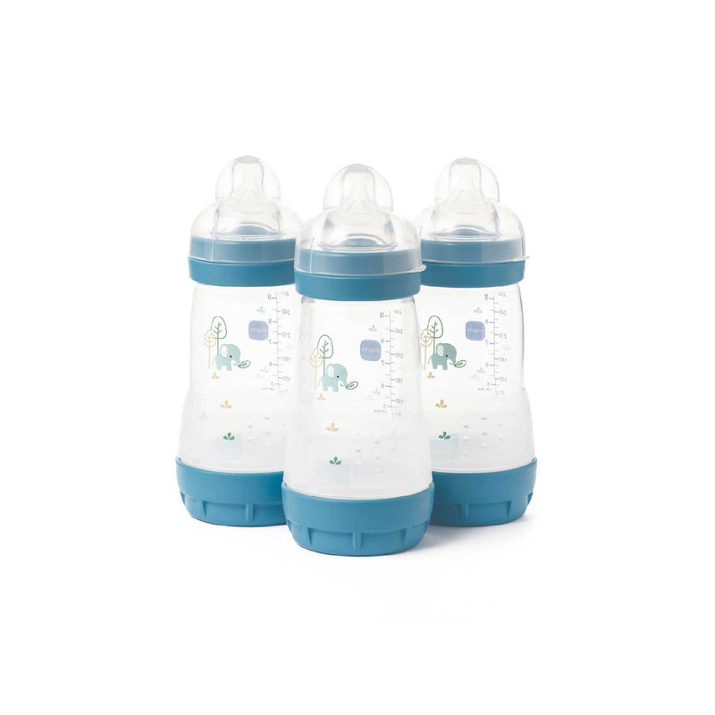 MAM Easy Start Anti-Colic Bottle 260ml 3 Pack Blue, imported from the UK