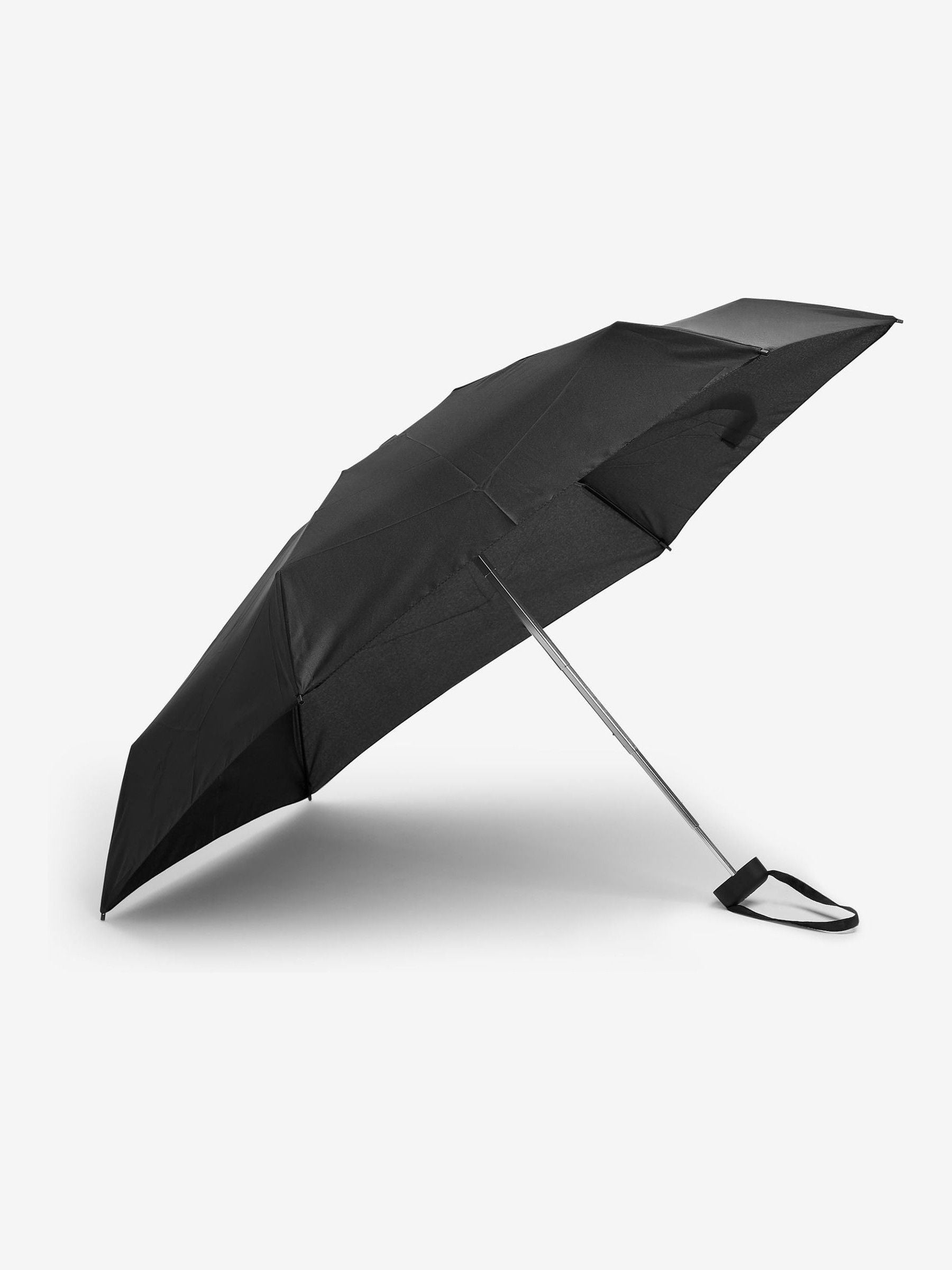 Parapluie compact à imprimé noir, importé du Royaume-Uni