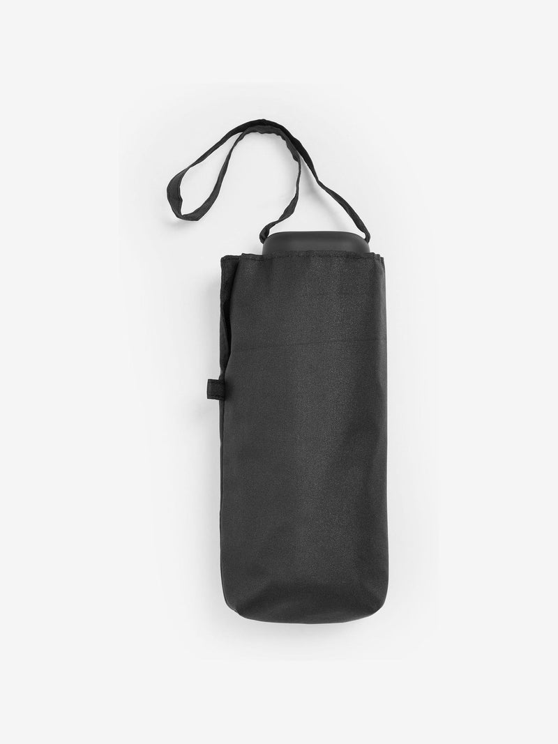 Parapluie compact à imprimé noir, importé du Royaume-Uni