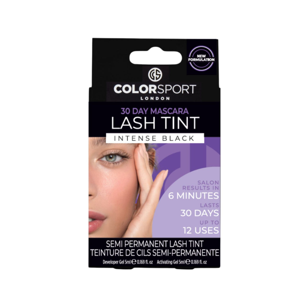 Colorsport 30 Day Mascara Black Eyelash Dye Kit - British product