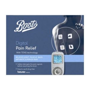 Appareil TENS Boots pour soulager la douleur&nbsp;: stimulateur musculaire électronique avec 45 programmes prédéfinis.