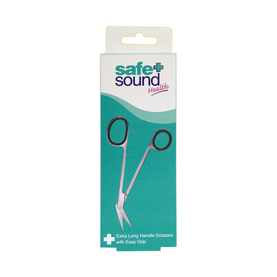Boots Safe & Sound Health Extra Long Handle Scissors with Easy Grip 16cm- Buy online at McGrocer