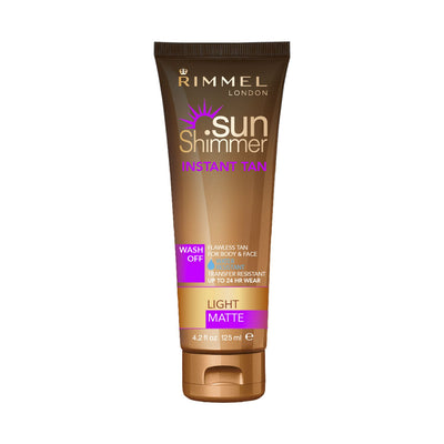 Boots Rimmel Sunshimmer Instant Self Tan Light Matte Self Tanner- Buy online at McGrocer