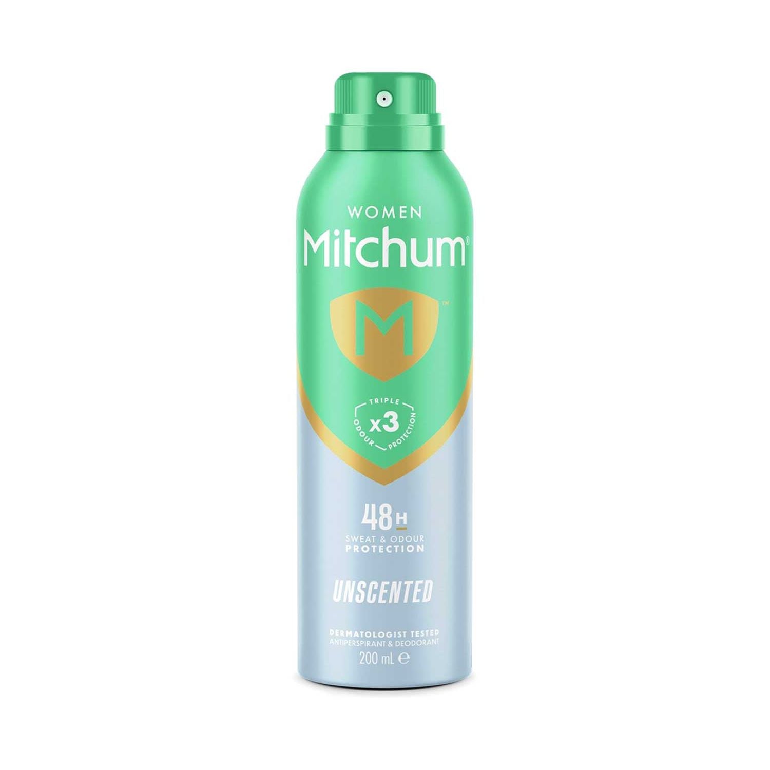 Mitchum triple odor defense unscented antiperspirant deodorant spray 200ml - British product