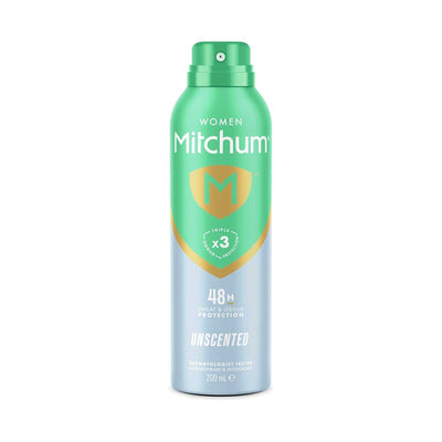 Boots Mitchum Women Triple Odor Defense Unscented 200ml- Buy online at McGrocer