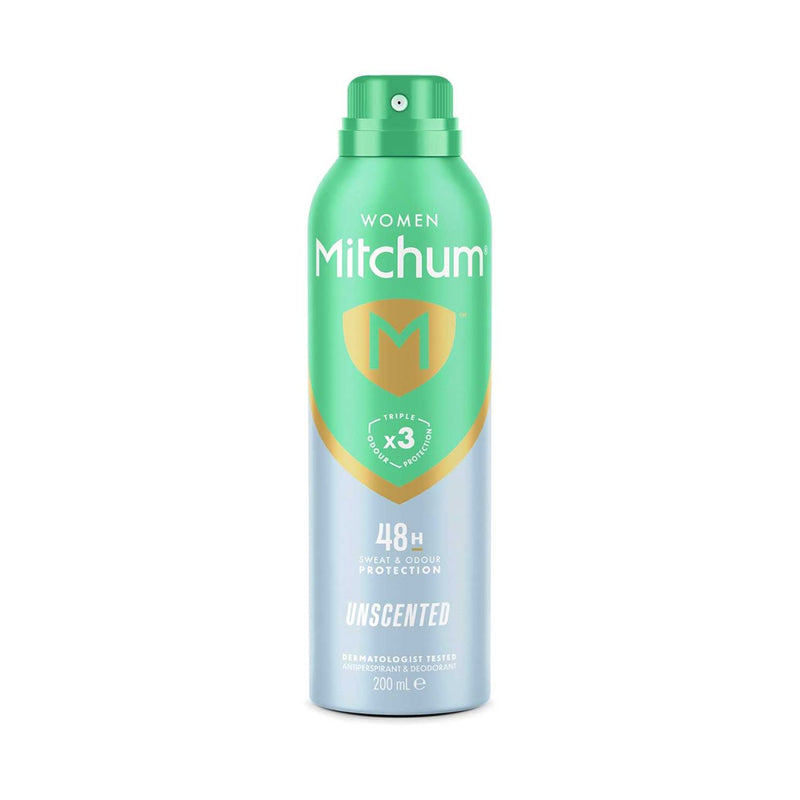 Mitchum triple odor defense unscented antiperspirant deodorant spray 200ml - British product