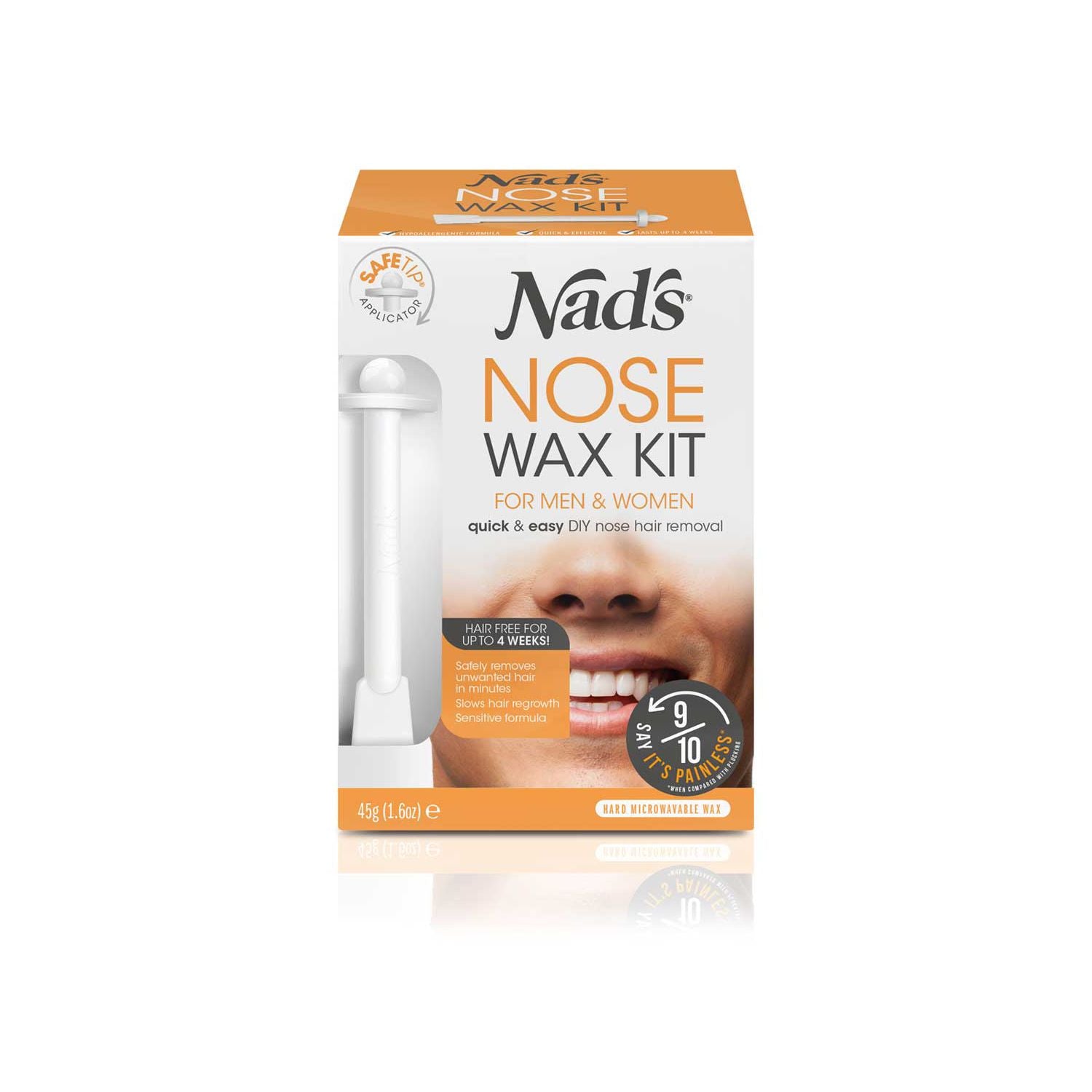 Kit de cire nasale Nad's 45g, importé du Royaume-Uni