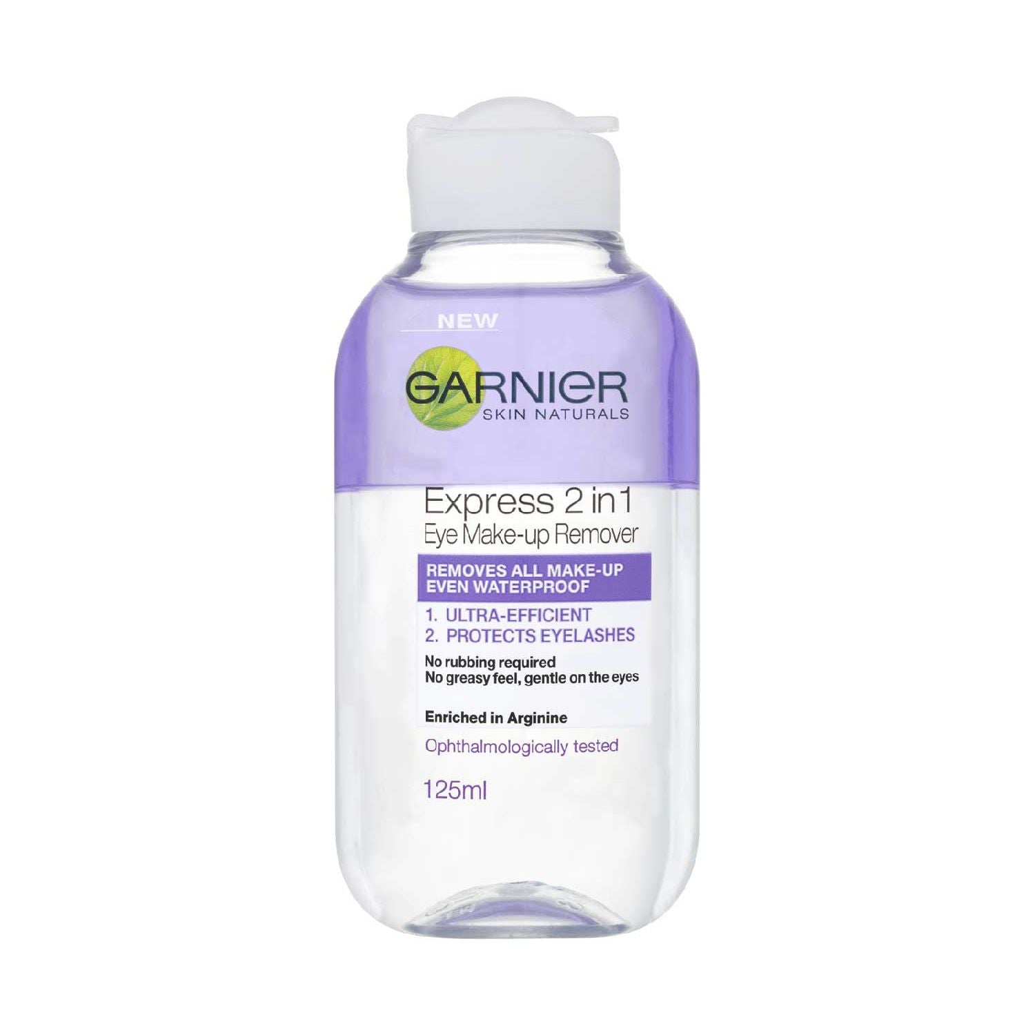 Garnier 2in1 eye makeup remover 125ml (British brand)