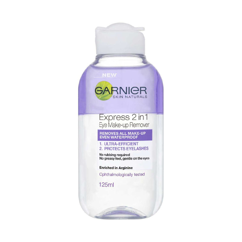 Garnier 2in1 eye makeup remover 125ml (British brand)