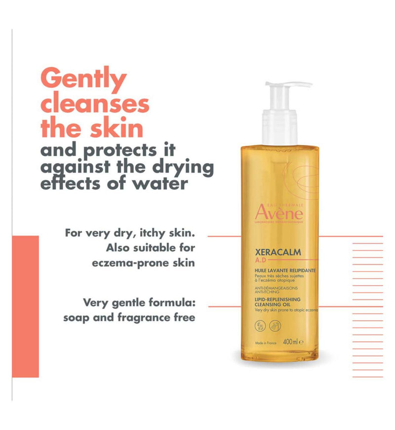 Avène XeraCalm A.D. Cleansing Oil 400ml - British product