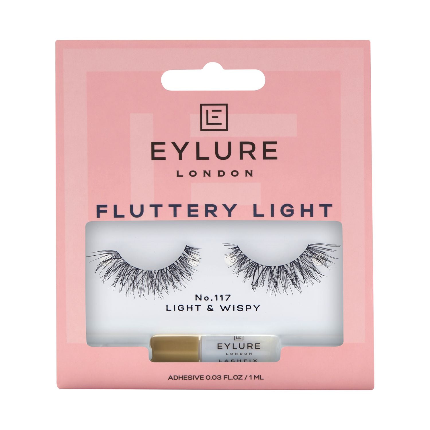 رموش Eylure Fluttery Light الصناعية نمط طويل بزاوية، نسخة المملكة المتحدة