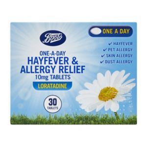 Boots Einmal täglich Heuschnupfen- und Allergie-Relief 10mg Tabletten 30 Stück