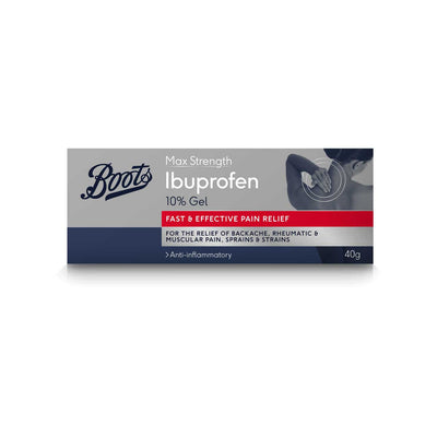 Boots Max Strength Ibuprofen 10% Gel Schmerzlinderung 40g