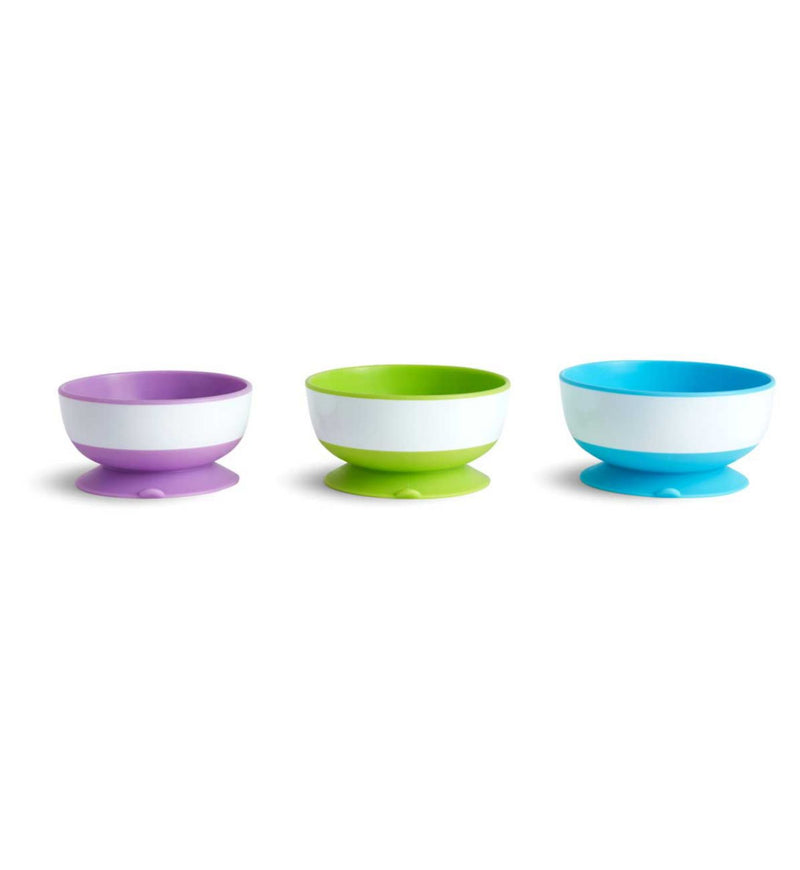 Munchkin 3 pack suction bowls for babies - British product