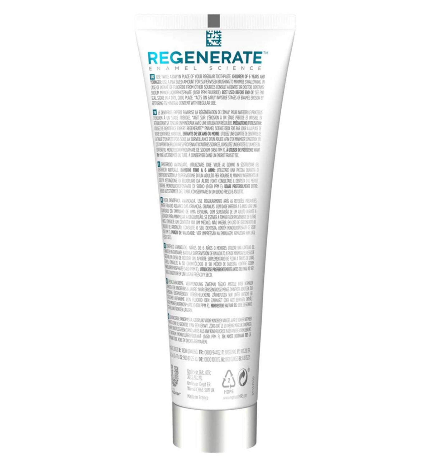 Dentifrice Regenerate Enamel Science Advanced, version UK