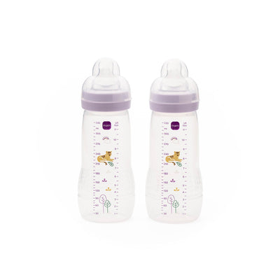 Boots MAM Easy Active Baby Bottle 330ml 2-Pack Lilac- Buy online at McGrocer