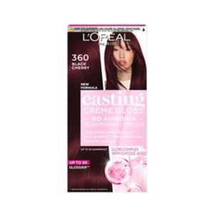 Boots L'Oreal Paris Casting Creme Gloss 360 Black Cherry Semi-Permanent Hair Colour- Buy online at McGrocer