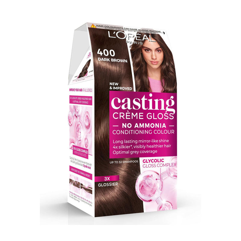 L'Oréal Paris Casting Crème Gloss Dark Brown Semi-Permanent Hair Colour, UK version