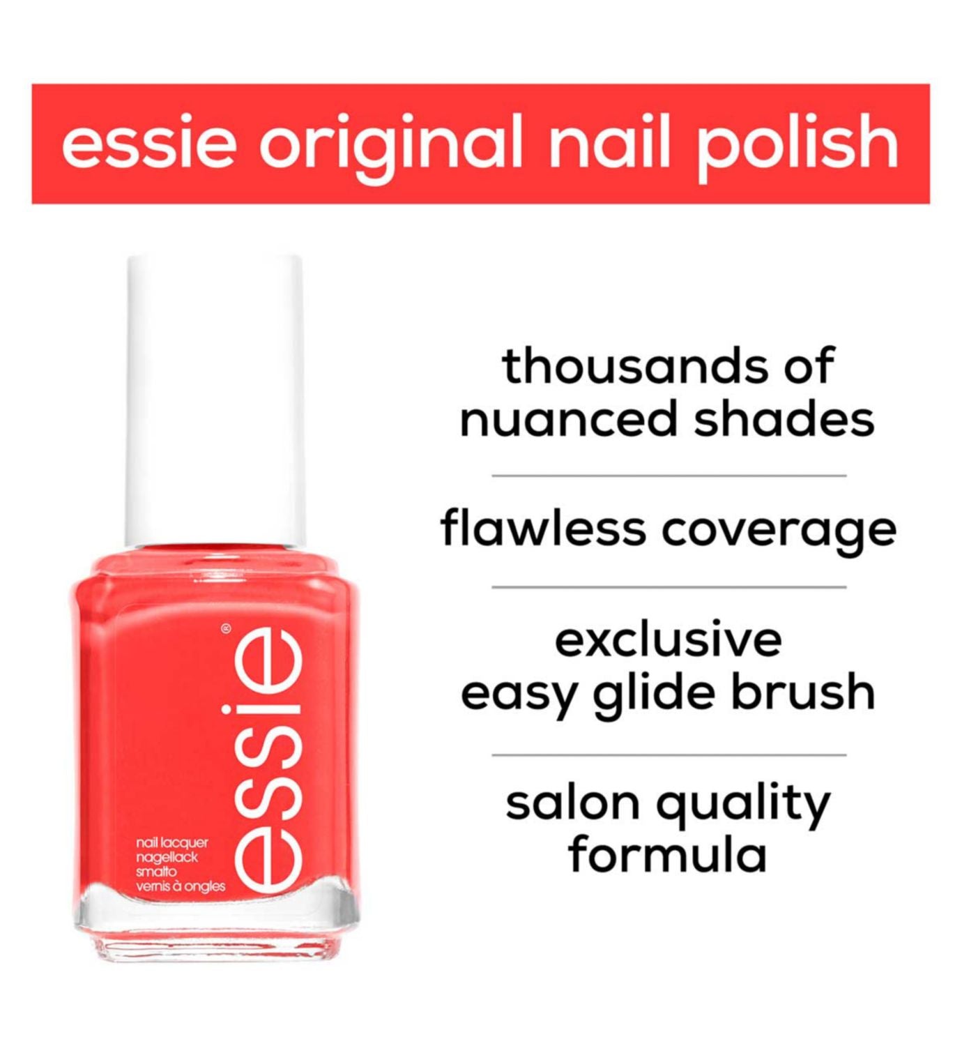essie Sunday Funday pink coral shimmer nail polish - British product