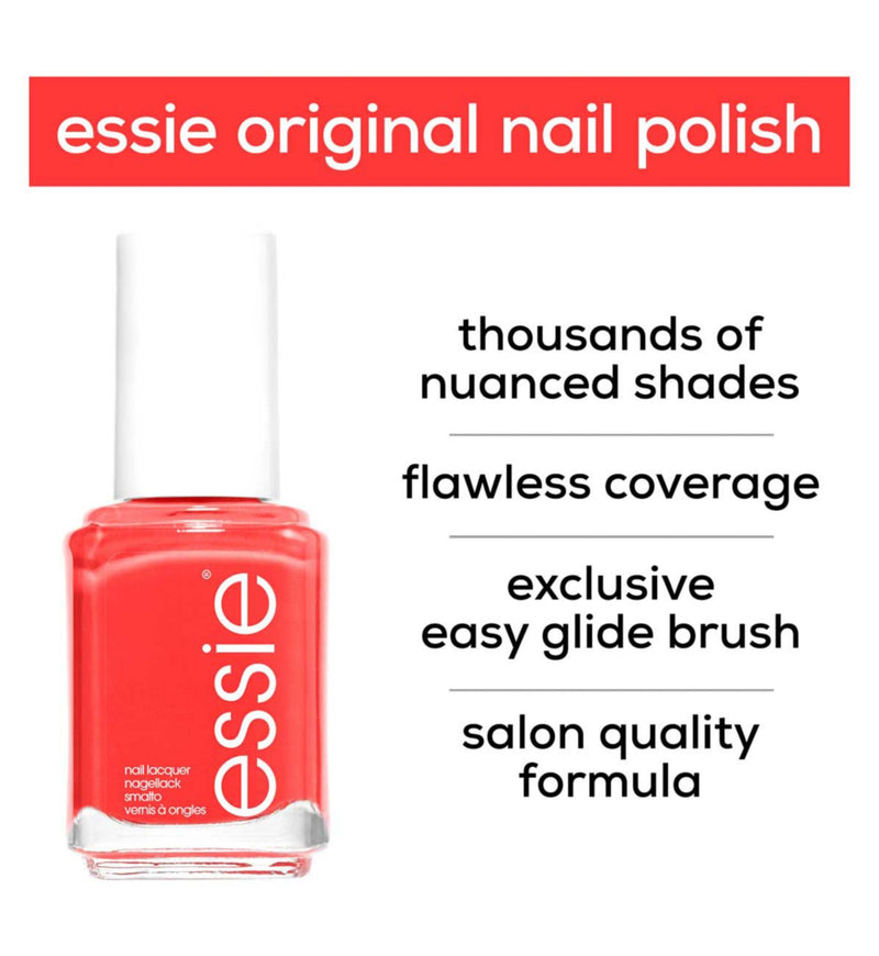 essie Sunday Funday pink coral shimmer nail polish - British product