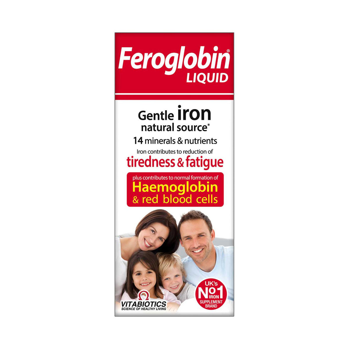 Vitabiotics Feroglobin liquid iron supplement 500ml - British product