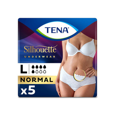 Boots TENA Lady Silhouette Incontinence Pants Normal Large, 5 Pack- Buy online at McGrocer