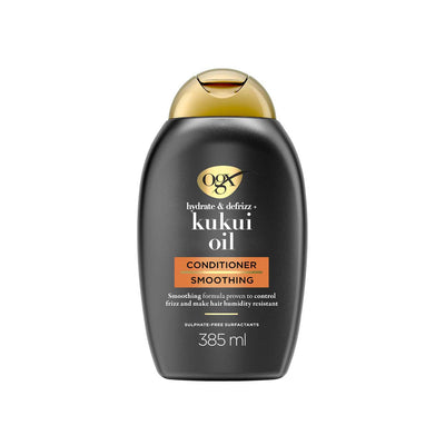Boots OGX Hydrate & Defrizz+ Kukui Oil pH Balanced Conditioner 385ml- Buy online at McGrocer