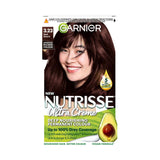 Garnier Nutrisse 3.23 Dunkelquarzbraun permanente Haarfarbe - britisches Produkt