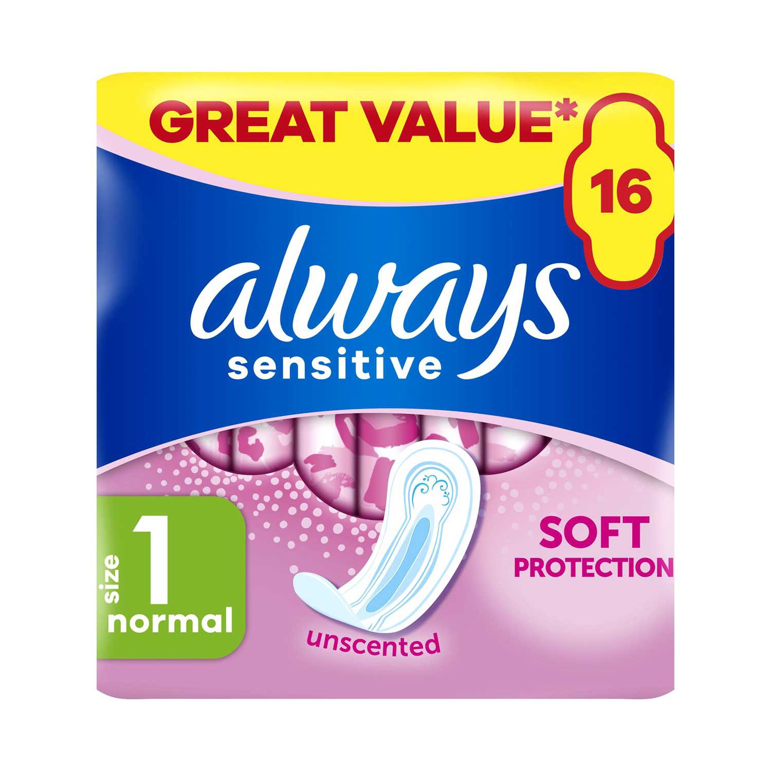Always Damenbinden Normal Ultra 16 Binden, britische Version
