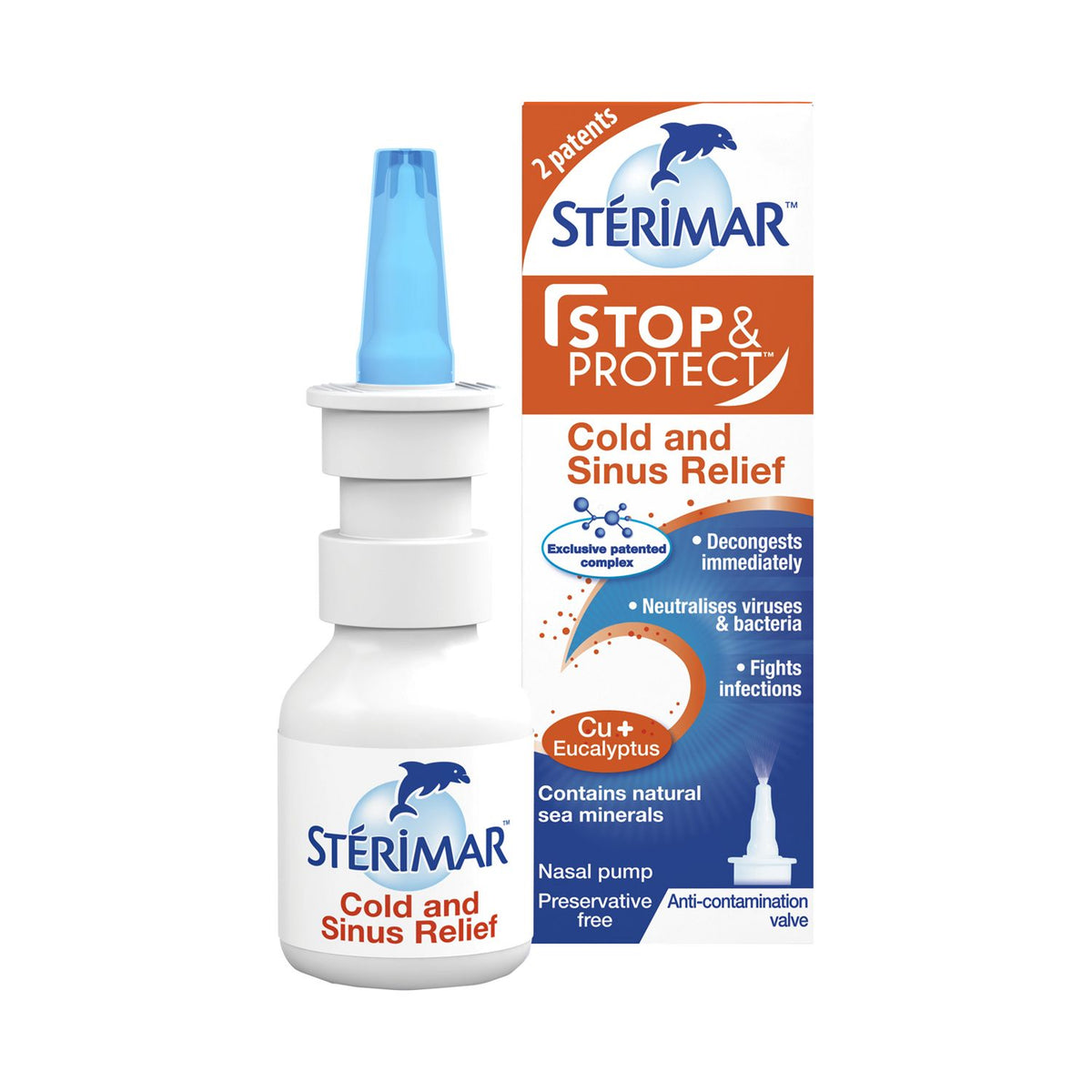 Sterimar Erkältungs-Nasennebenhöhlen-Spray 20ml - Britisches Produkt