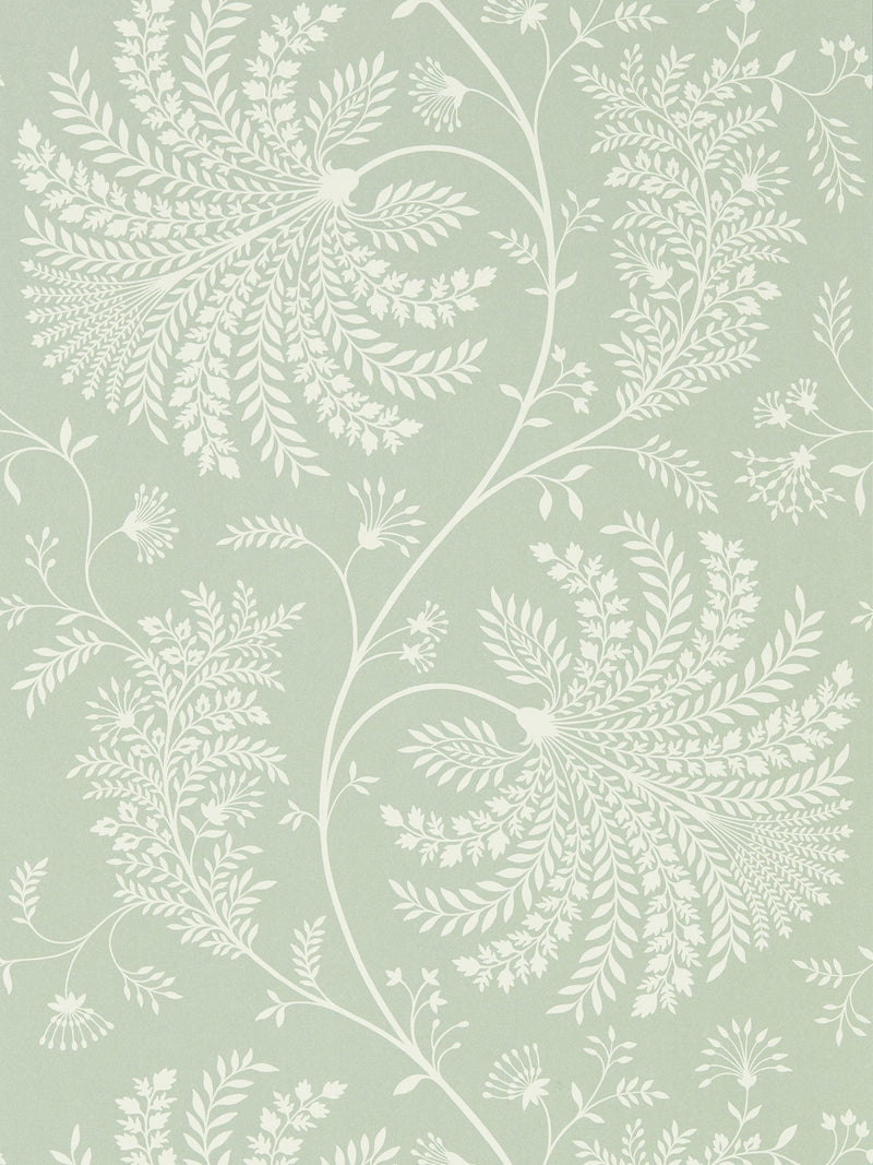 Sanderson Green Mapperton wallpaper 10.05m, UK version