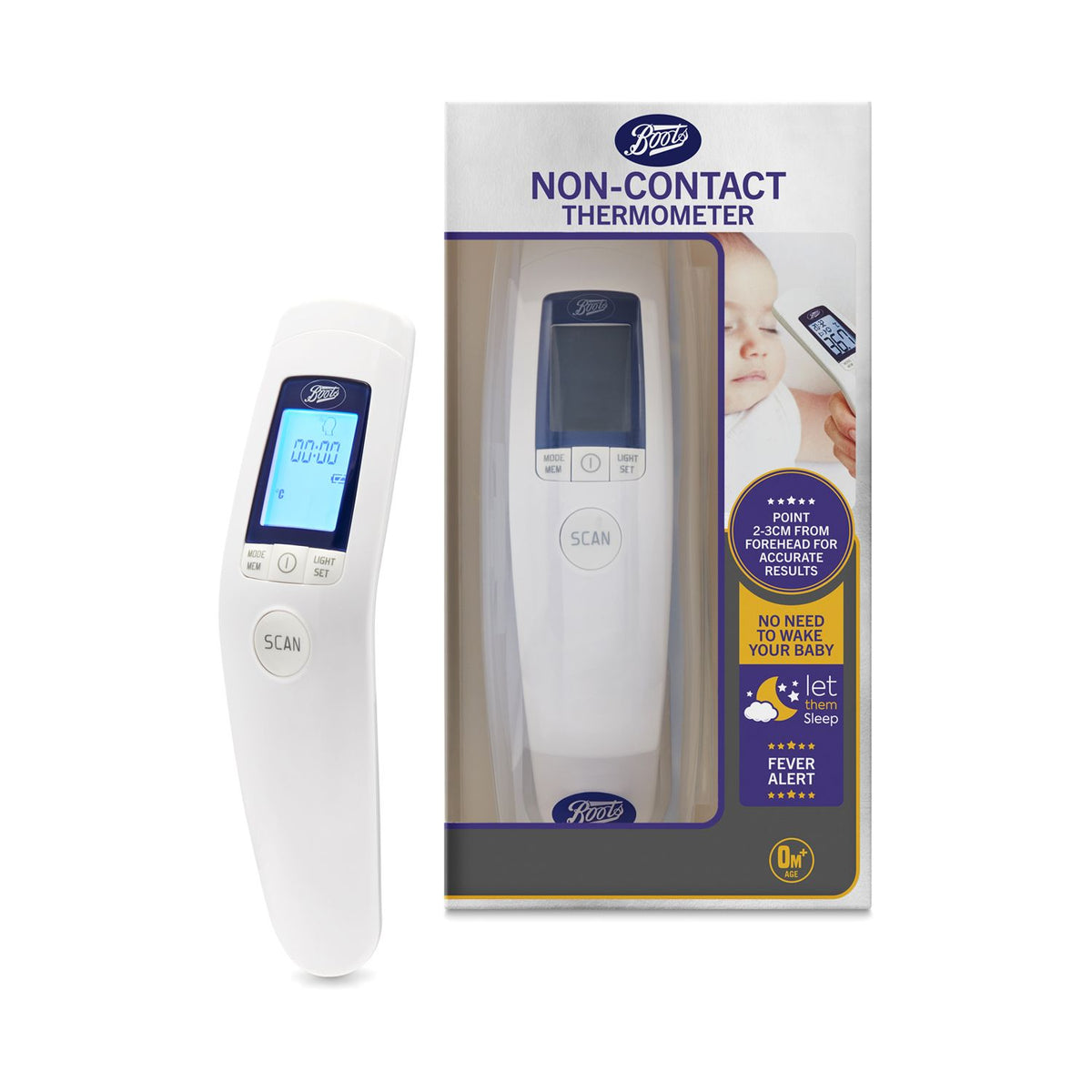 Boots non-contact thermometer baby monitor - British product