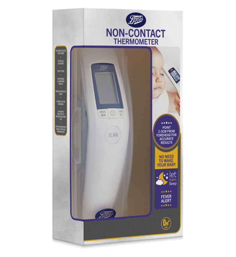 Boots non-contact thermometer baby monitor - British product