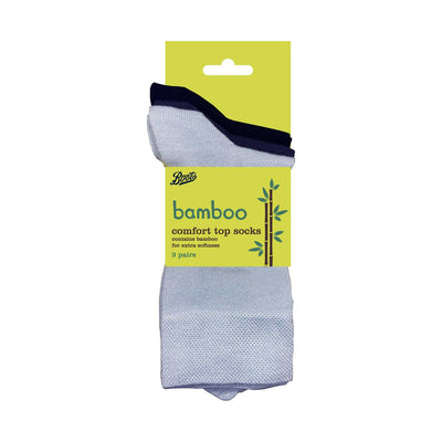 Boots Bamboo Comfort Top Socken 3 Paar Mix Blau Größe 4-7