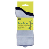 Boots Bamboo Comfort Top Socks 3 pair pack Mix Blue Size 4-7