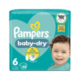حفاضات Pampers Baby-Dry مقاس 6، الإصدار البريطاني