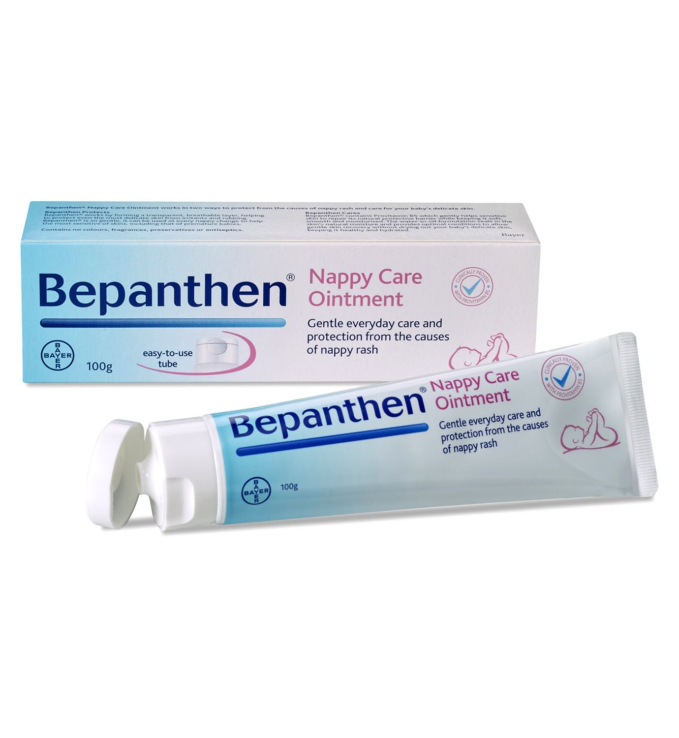 Bepanthen Windelpflege-Salbe für Babyhaut 100g - Britisches Produkt