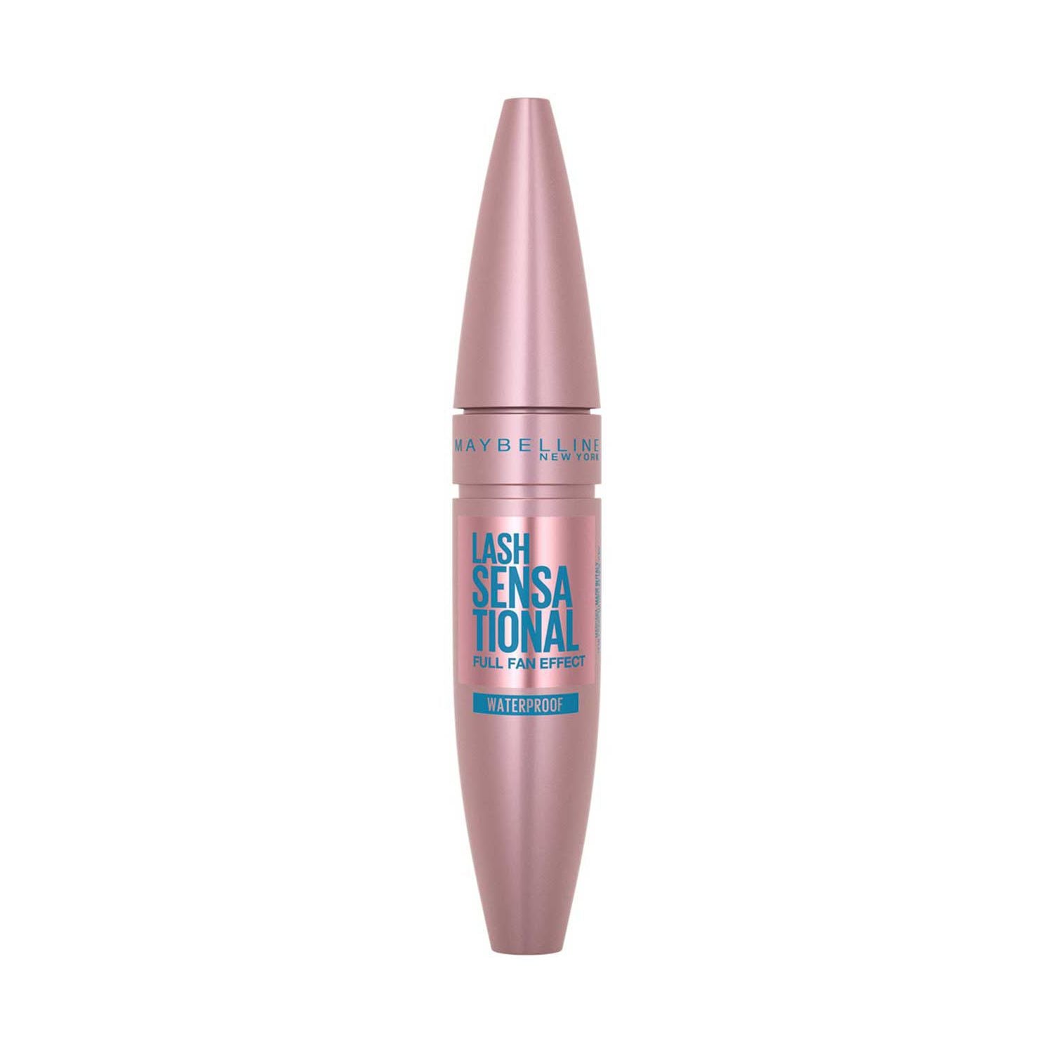 Maybelline Lash Sensational wasserfeste Mascara schwarz 9,5 ml - Britisches Produkt