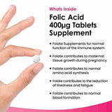 New Leaf Folic Acid 400mcg - High Strength Pregnancy Tablets GOODS Superdrug   