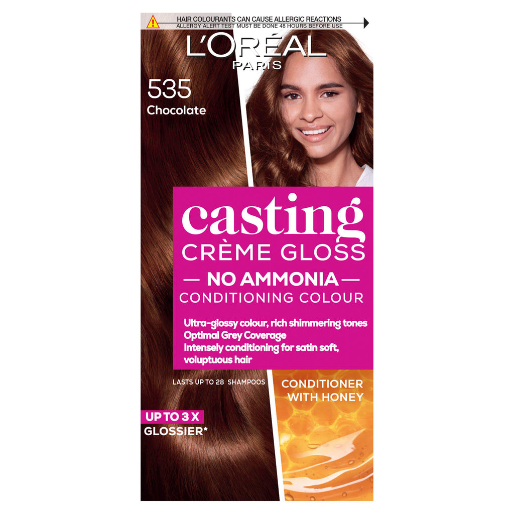 L'Oreal Paris Casting Creme Gloss Semi Permanent Hair Dye Chocolate Brown 535