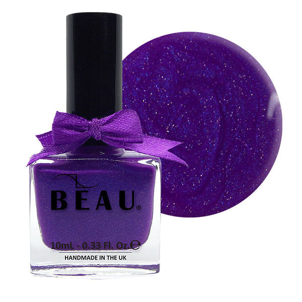 BEAU Purplexed Holo Nail Polish 10ml, imported from the UK