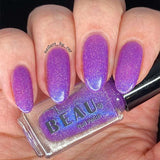 BEAU Purplexed Holo Nail Polish 10ml, imported from the UK