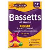 Bassetts Multivitamins Tropical Flavour Soft & Chewies 7-11 Years - 30 GOODS Boots   