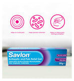 Savlon antiseptic pain relief gel 20g (British brand)