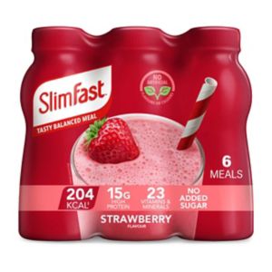 SlimFast Erdbeer-Shake als Mahlzeitenersatz 6 x 325ml